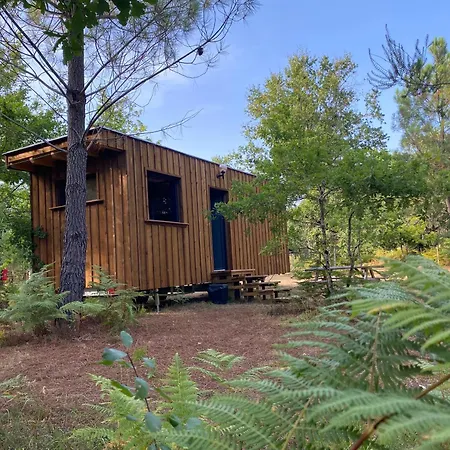 Camping La Kahute - Tiny House Au Coeur De La Foret Carcans Exterior photo