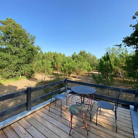 Camping La Kahute - Tiny House Au Coeur De La Foret Carcans Exterior photo